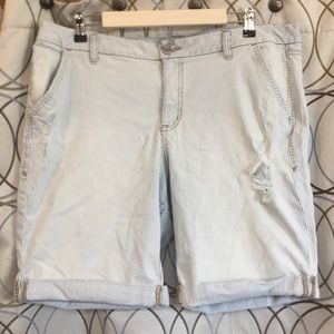 Lane Bryant Striped Shorts